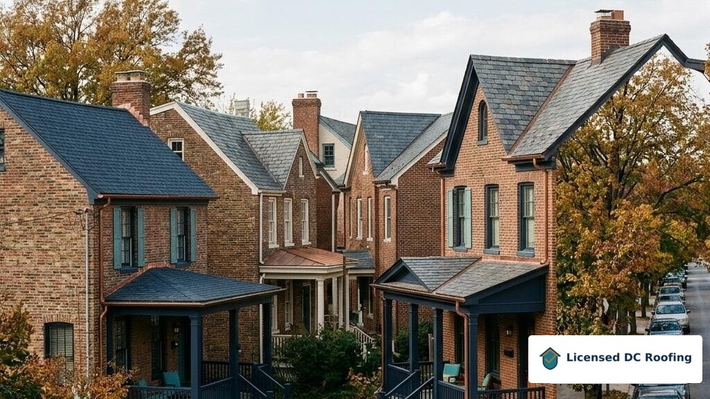 Brightwood residential rooftops in Washington DC
