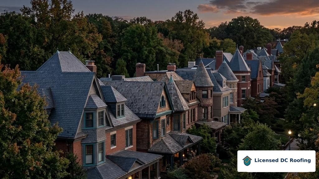 Cleveland Park homes with varied rooflines