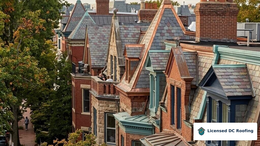 Mount Pleasant historic residential rooftops